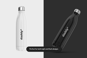 Stainless Steel Bottle Mockup