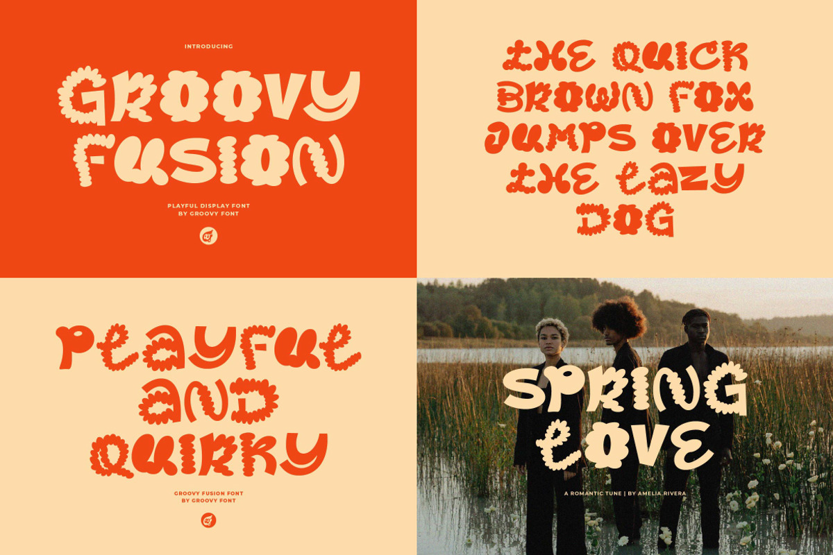 SALE! GROOVY RETRO - Font Bundle, a Sans Serif Font by GroovyFontCo (Photo 3 of 16)