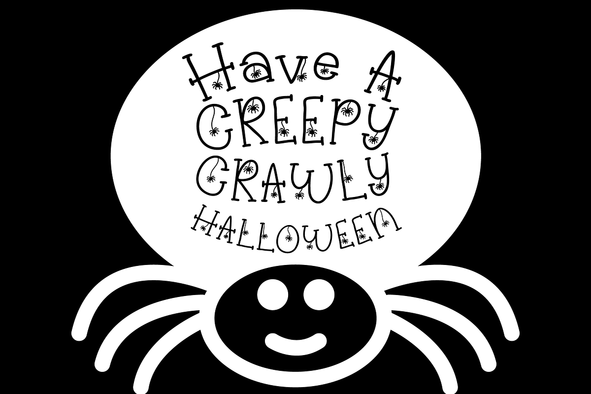 Creepily Crawling Halloween Font, a Serif Font by Dancing with Ink (Photo 19 of 21)