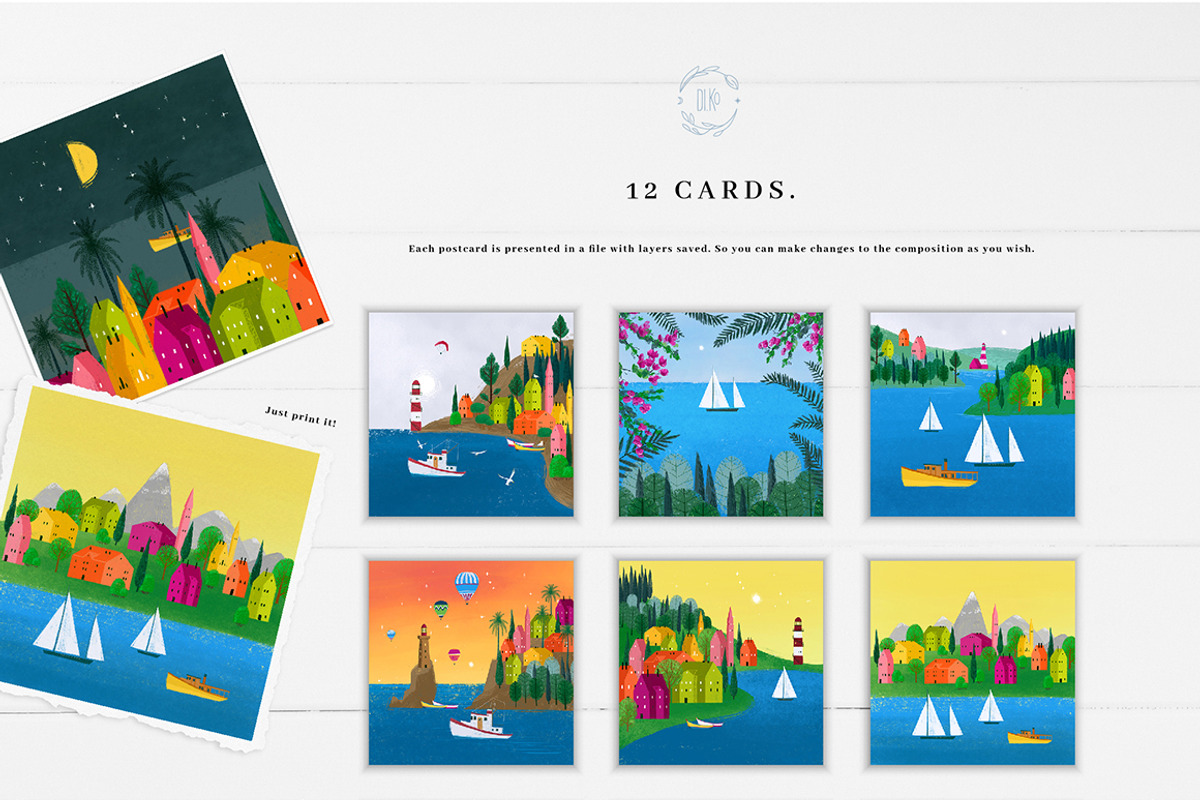 Seaside Town. Landscape maker., an Illustration by Dinkoobraz (Photo 4 of 14)