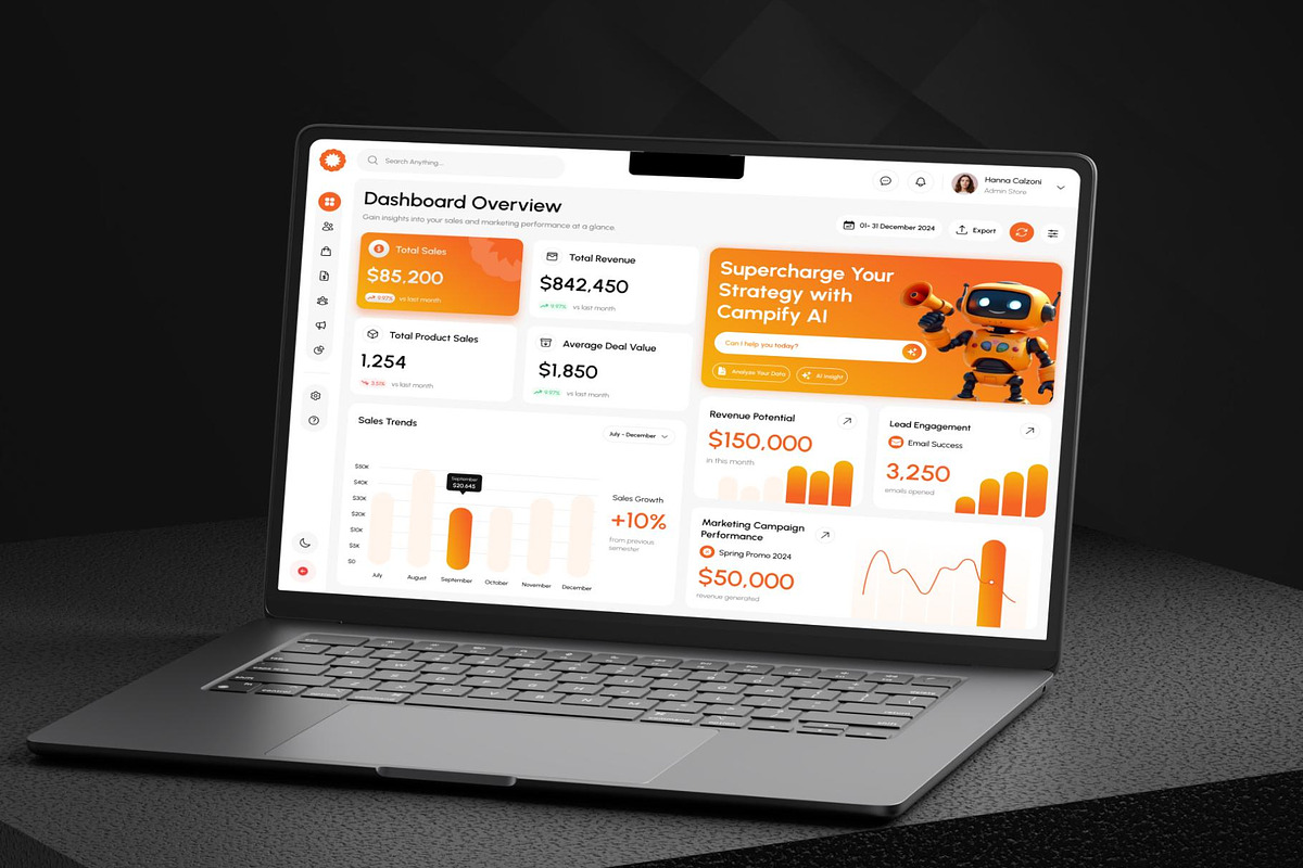 Campify Marketplace Dashboard UI KIT, an UI Kit Template by Creative Perspective (Photo 7 of 7)