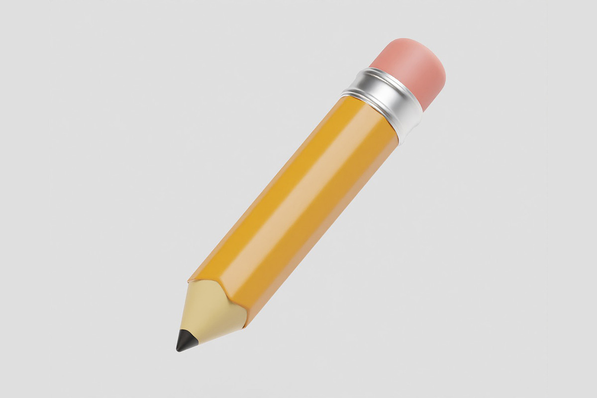 Pencil 3d model, an Object 3D Model by fahad121 (Photo 4 of 7)
