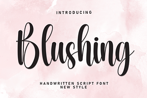 Blushing Script Font