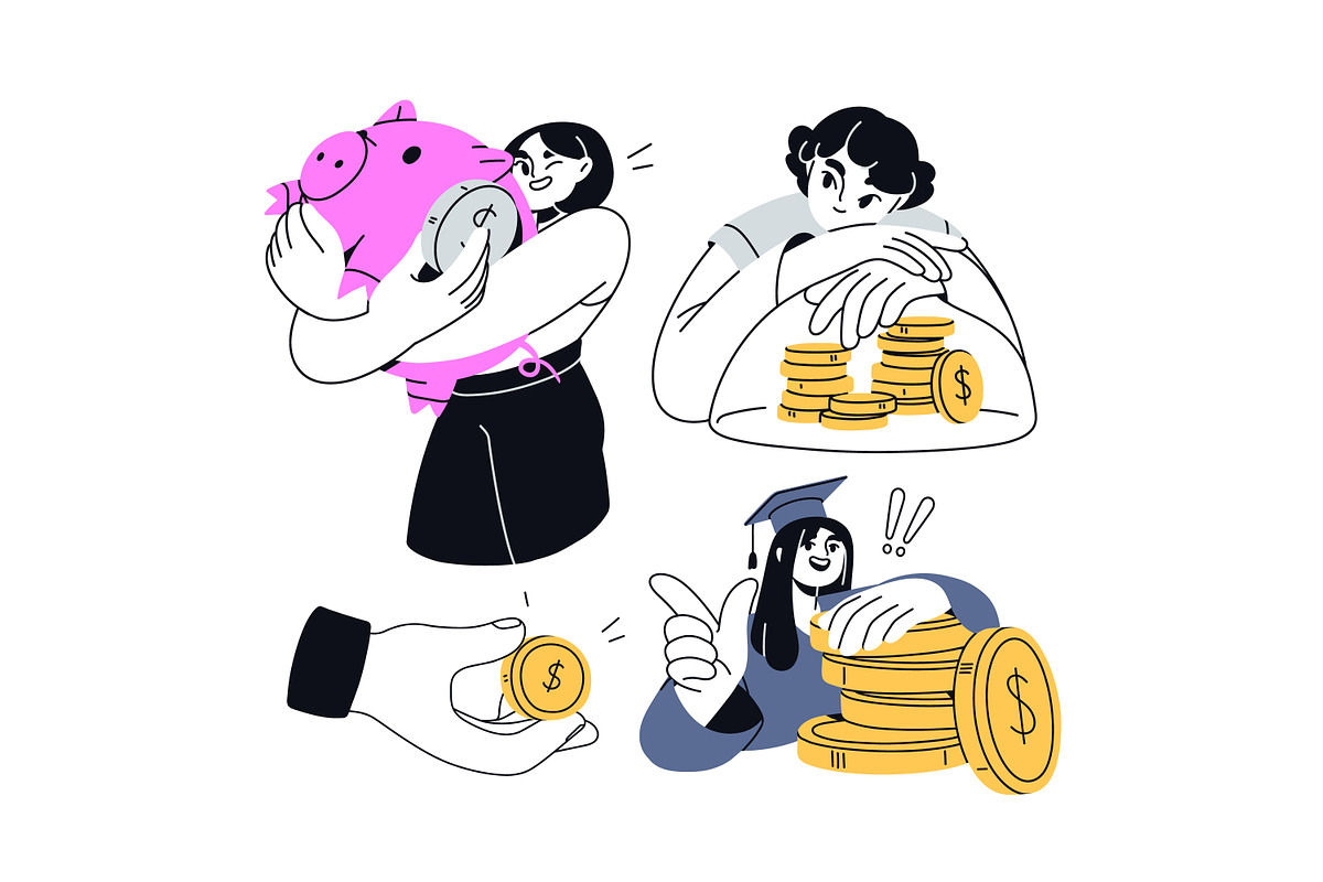 Financial literacy, planning concept, a Finance Illustration by Good Studio (Photo 5 of 9)