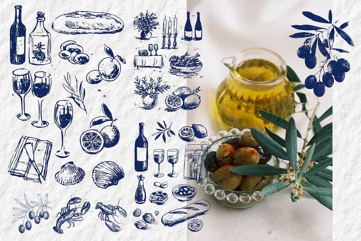 Mediterranean aesthetics, a Decorative Illustration by Chikovnaya (Photo 4 of 17)