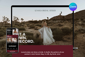 Bridal Shop Website Template, a Landing Page Template by wekreatif