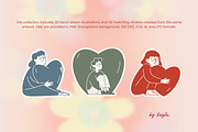 People in Love: Hand-Drawn Line Art, a Person Illustration by Veyla (Thumbnail 8 of 12)