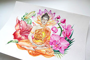 Buddha, an Illustration by SokolovaArt (Thumbnail 1 of 5)