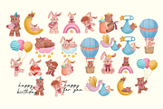 Playful Bunny & Bear, an Animal Illustration by Berdansabersama (Thumbnail 3 of 10)