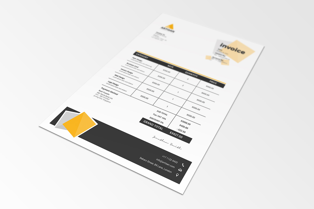 Minimal Branding Identity, a Stationery Template by artisanHR (Photo 3 of 6)