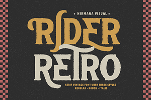 Retro Rider - Branding Logo Font