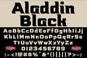 Aladdin Black, a Font by CozyFonts Foundry (Thumbnail 1 of 6)