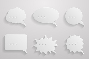 Set Of Speech Bubbles