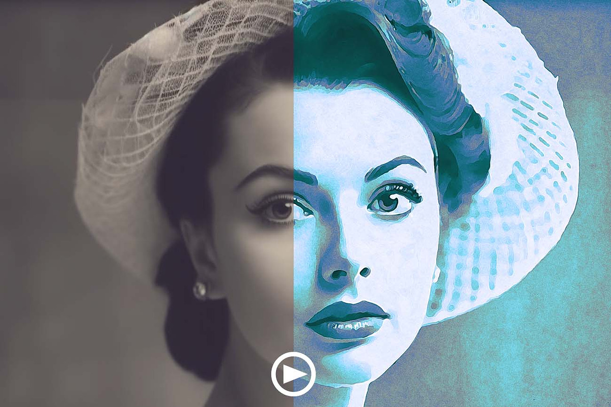 Vintage & Retro Effect FX Photoshop, an Action Add-On by Studio Retouch (Photo 2 of 15)