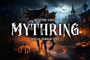 Mythring, a Handwritten Font by Ditatype