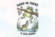 Hang in There, It Gets Worse Funny, an Illustration by CraftArtStudio (Thumbnail 1 of 4)