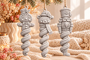 Knitted Christmas Ornament 3D STL, a Scene 3D Model by Layerology (Thumbnail 3 of 4)