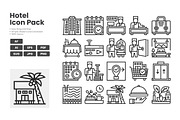 Hotel Icon Pack, an Outline Icon by erifqizeicon (Thumbnail 3 of 3)