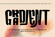 DEMANDING CREATURES - CONDENSED FONT, a Sans Serif Font by 177Studio (Thumbnail 1 of 5)