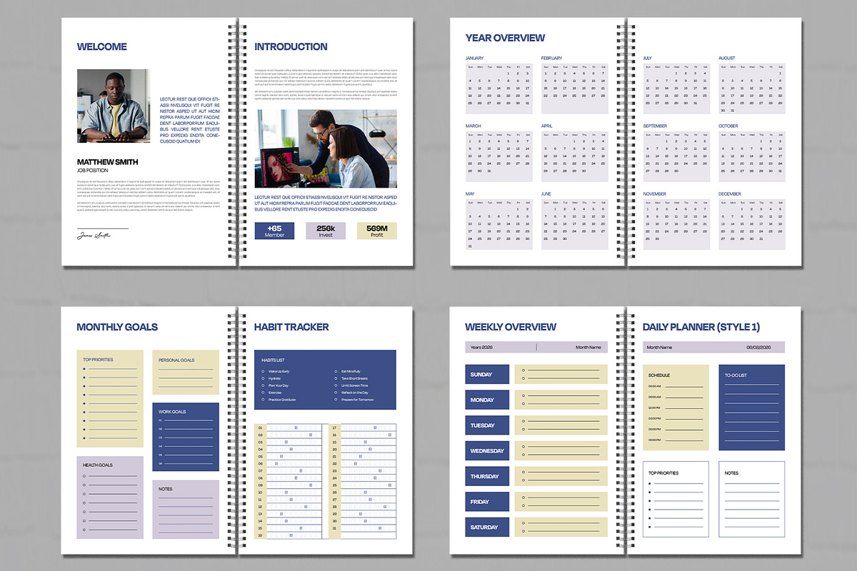 Modern Daily Planner 2026 Template