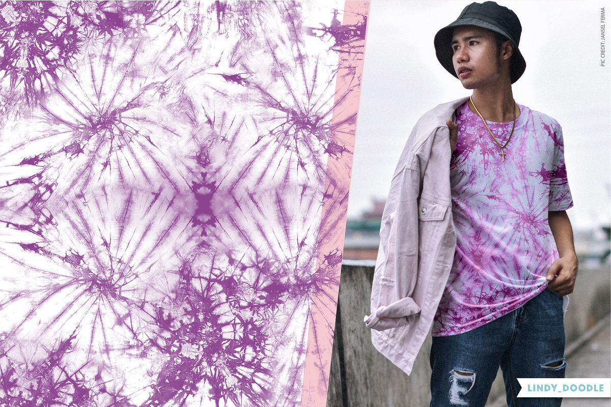 Monochromatic Tie Dye Pack 2, a Pattern Graphic by Lindy_doodle (Photo 7 of 9)