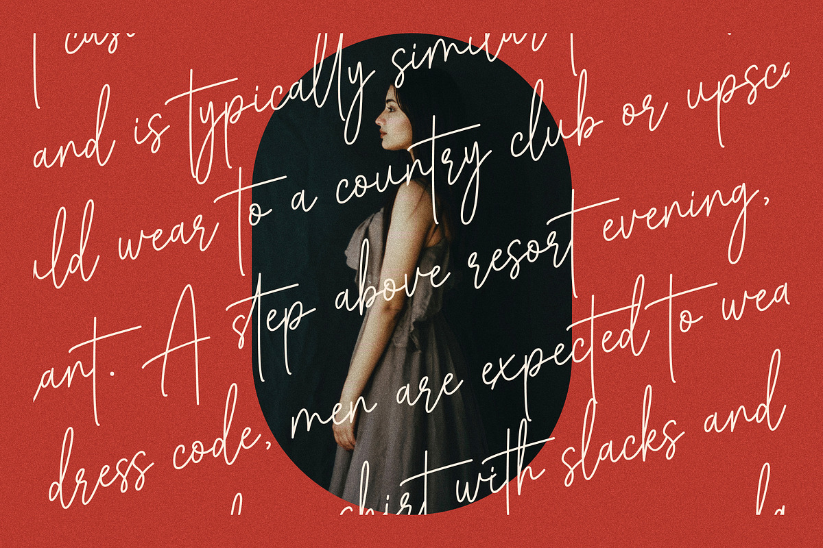Gradientine Signature, a Script Font by MJB Letters (Photo 7 of 10)