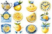 Yellow & Blue Lemon Sublimation, an Illustration by Designworld (Thumbnail 3 of 5)