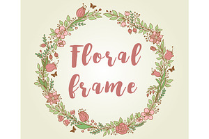 Decorative Floral Frame