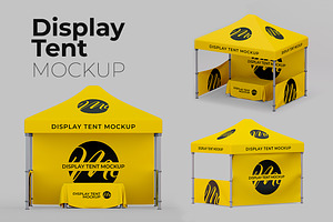 Display Tent Mockup Set, a Print Template by McLittle Stock