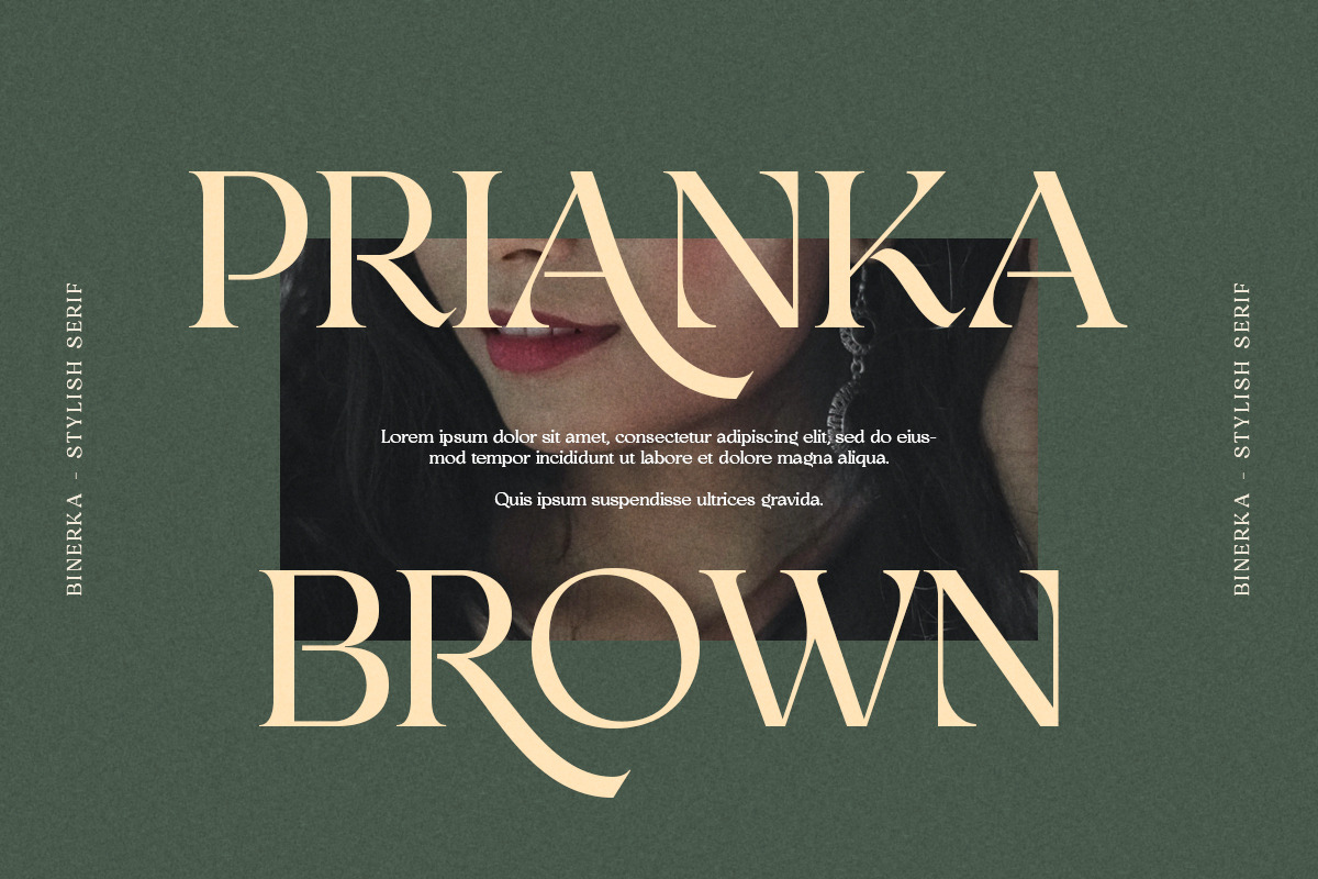 Bhinerka - Stylish Serif Font, a Sans Serif Font by Letterhend Studio (Photo 5 of 9)