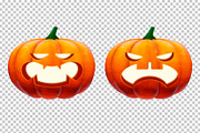 Halloween Pumpkins Clipart, a Decorative Illustration by doghead (Thumbnail 2 of 6)