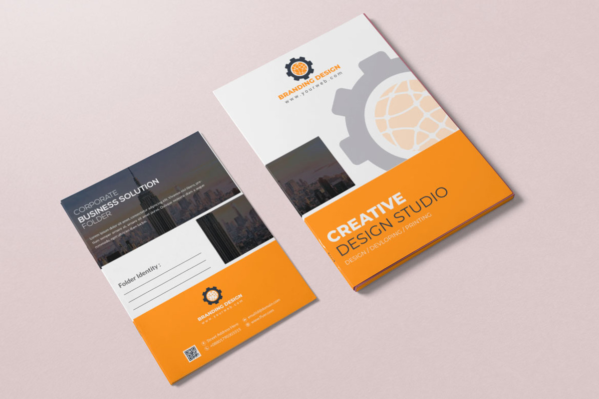 Folder Template for Branding, a Stationery Template by BrandlyTemplate (Photo 2 of 3)