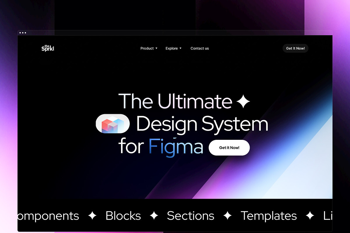 TheSprkl Figma Kit for Webflow, an UI Kit Template by EGO Creative Innovations (Photo 1 of 6)