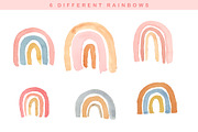Rainbow Watercolor Clip Art, an Object Graphic by Hello Muse Design (Thumbnail 3 of 5)