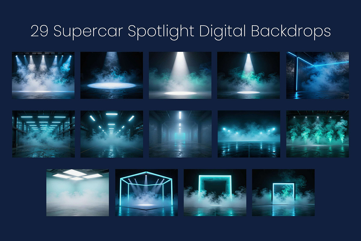 Supercar Spotlight Digital Backdrops, a Background Graphic by 3Motional (Photo 10 of 19)