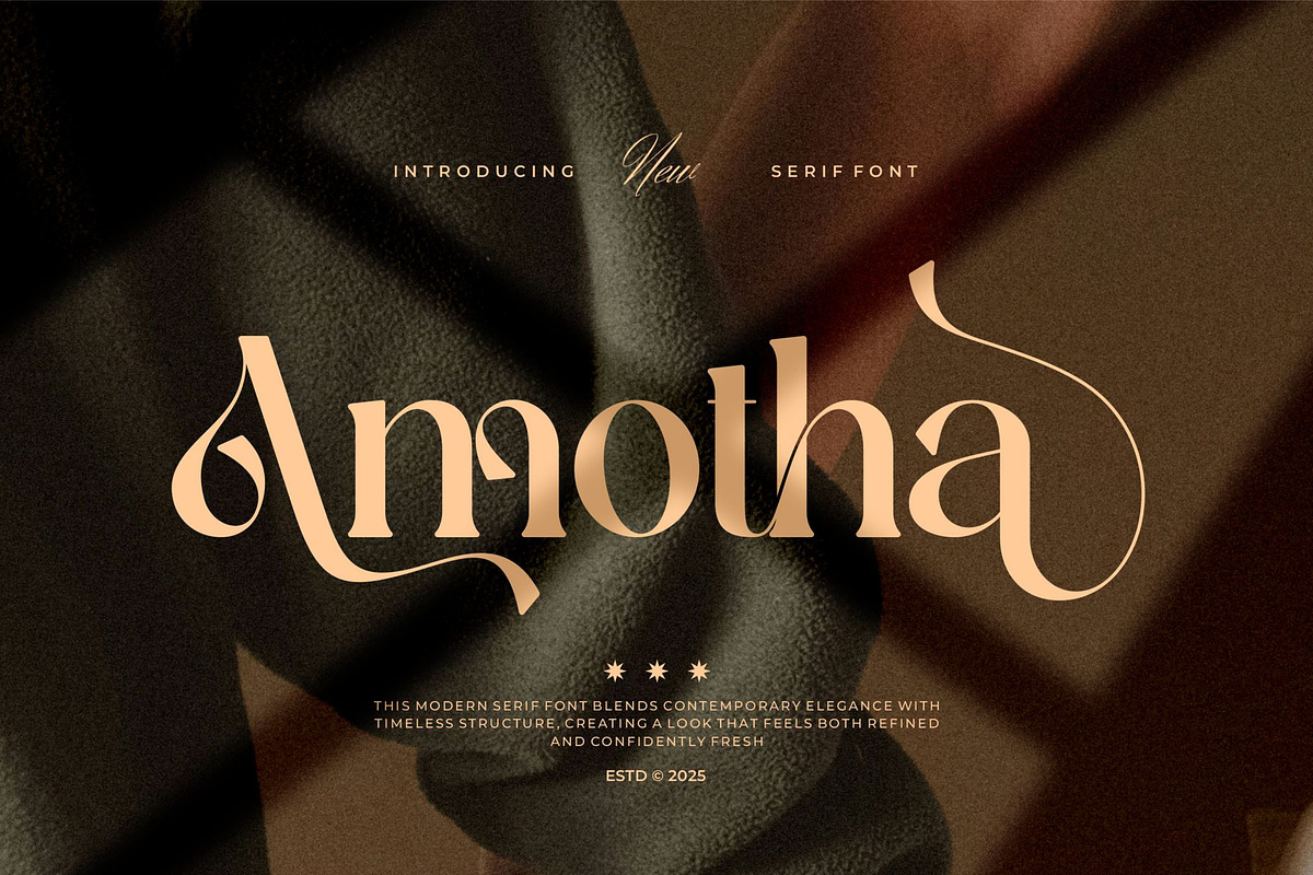 Amotha || Modern Classy Serif Font, a Serif Font by Ermedia Studio (Photo 1 of 10)