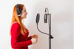The professional singer is preparing