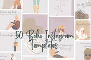 50 Boho Instagram Post Templates, a Design Template by Iampaulrose (Thumbnail 4 of 8)