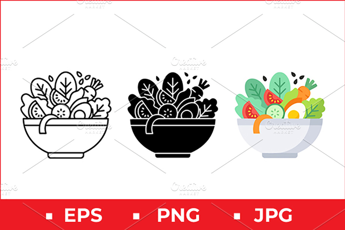 Salad Bowl Vector Design, a Solid Icon by Artonix (Photo 1 of 2)