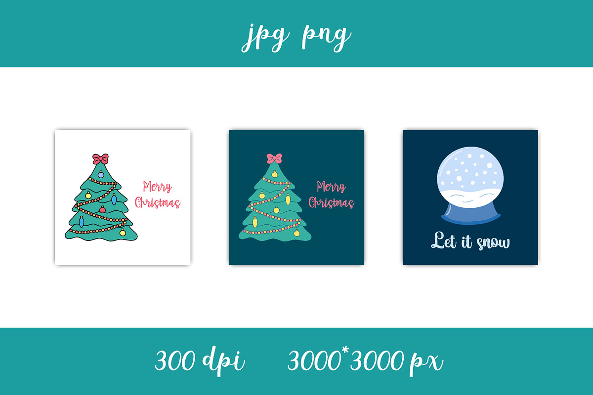 Christmas Cards JPG Collection, a Card Template by AnnaViolet_store (Photo 5 of 8)