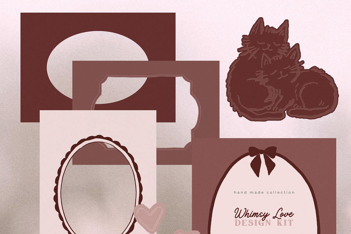 Whimsy Love Design Kit, a Decorative Illustration by PeDe Designs (Photo 10 of 12)
