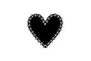 Stitched Heart Silhouette Vector Bun, an Illustration by Designs_River (Thumbnail 27 of 41)