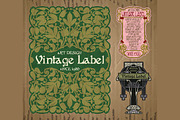 Label Art Nouveau - sets, a Decorative Illustration by Stanislav Kharchevskyi (Thumbnail 7 of 8)