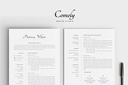 Modern Resume Template, a Resume Template by Comely Design Studio (Thumbnail 2 of 4)