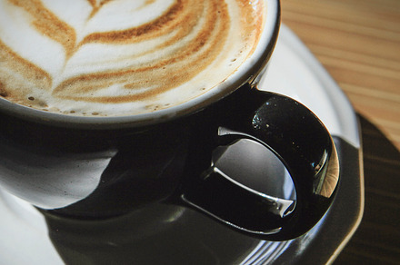 Latte With Foam In A Clear Mug preview 6