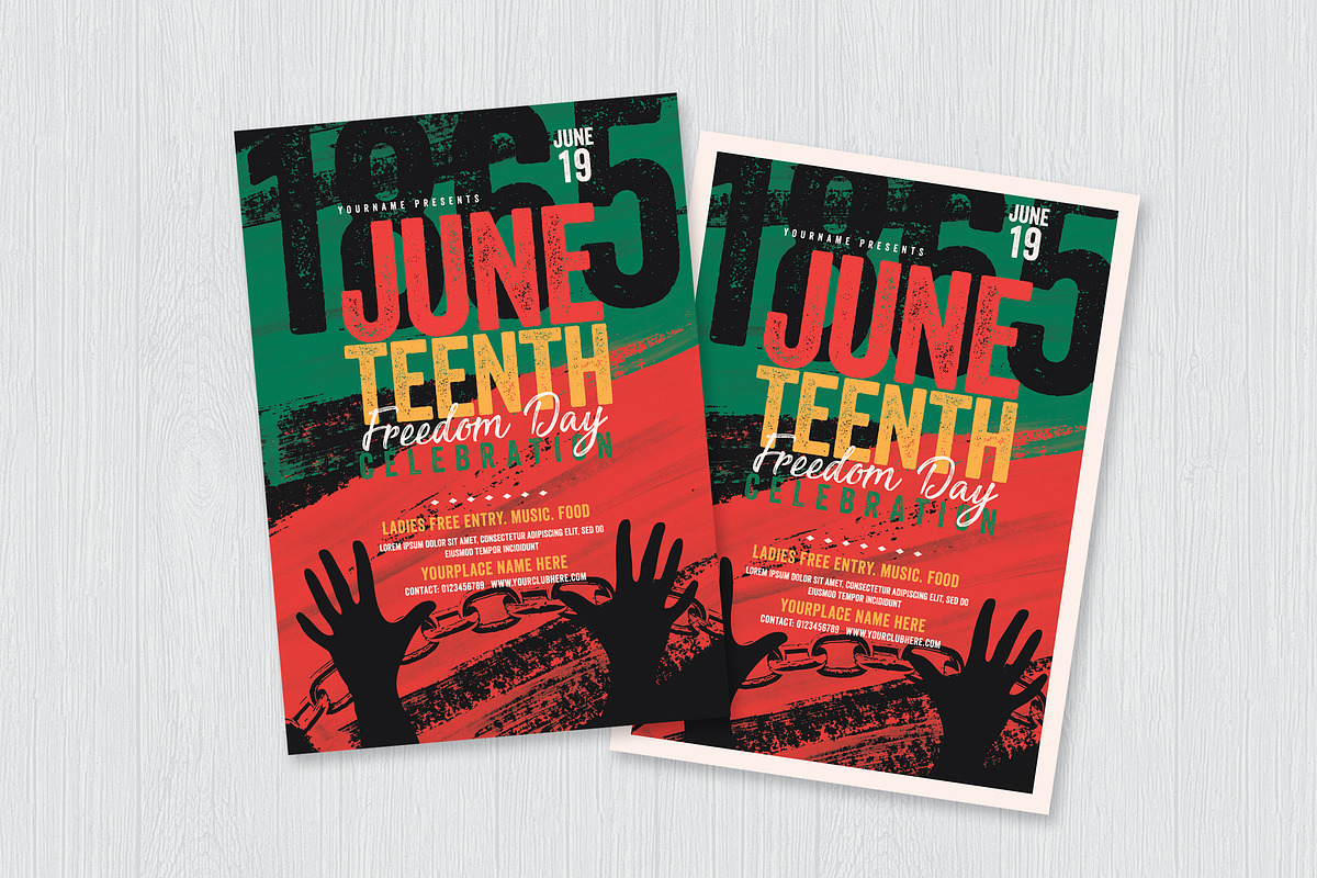 Juneteenth Flyer, a Flyer Template by DesignWorkz