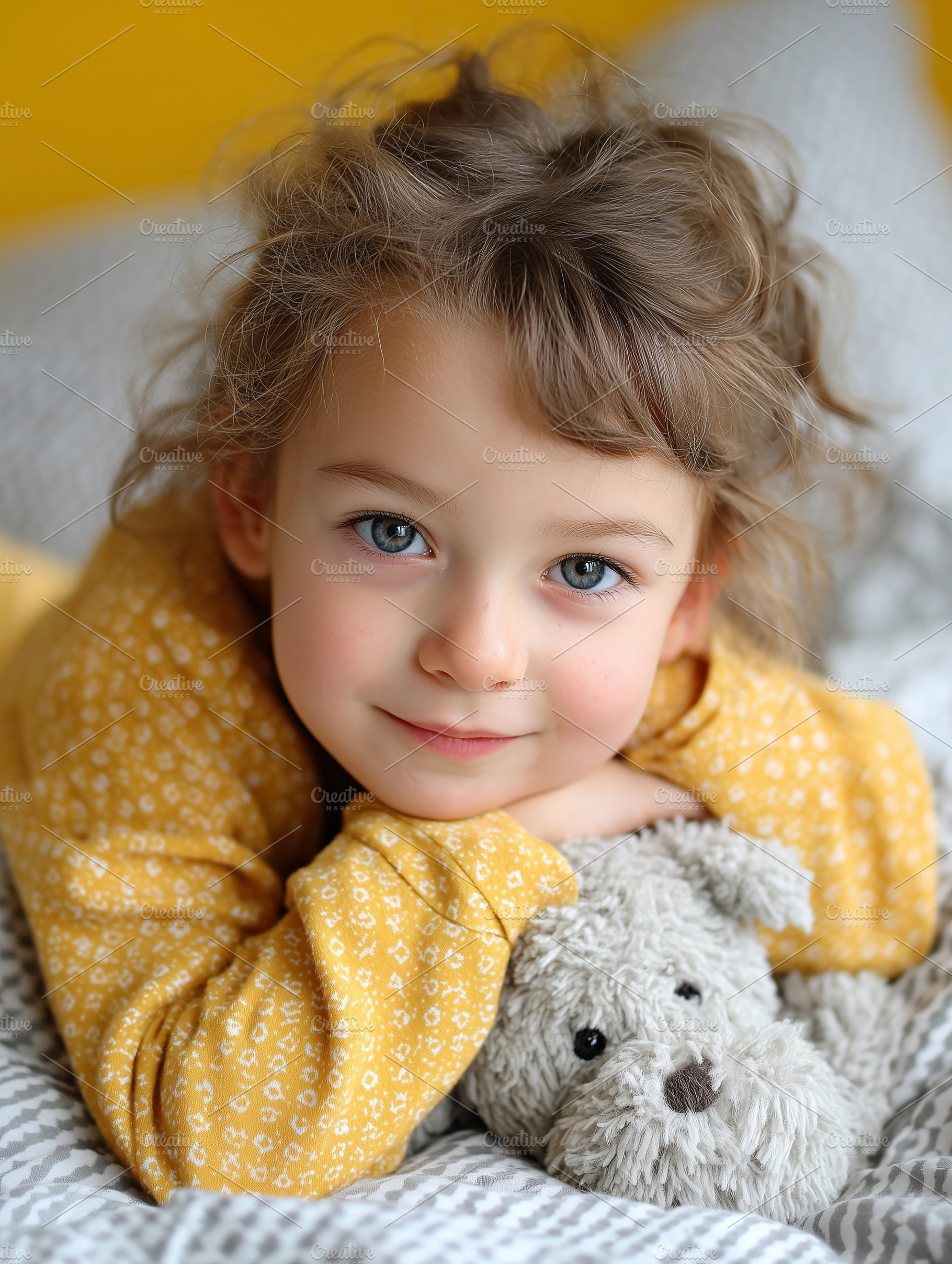 Adorable little girl with blue eyes, a Person Photo by MistyDay