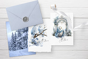 Winter Owl Garden, a Decorative Illustration by Vasmila (Thumbnail 2 of 9)