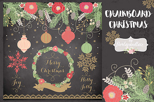 -50%Sale Chalkboard Christmas design