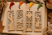 Spooky Halloween Laser Cut Bookmarks, an Object Graphic by Creative Art (Thumbnail 1 of 3)